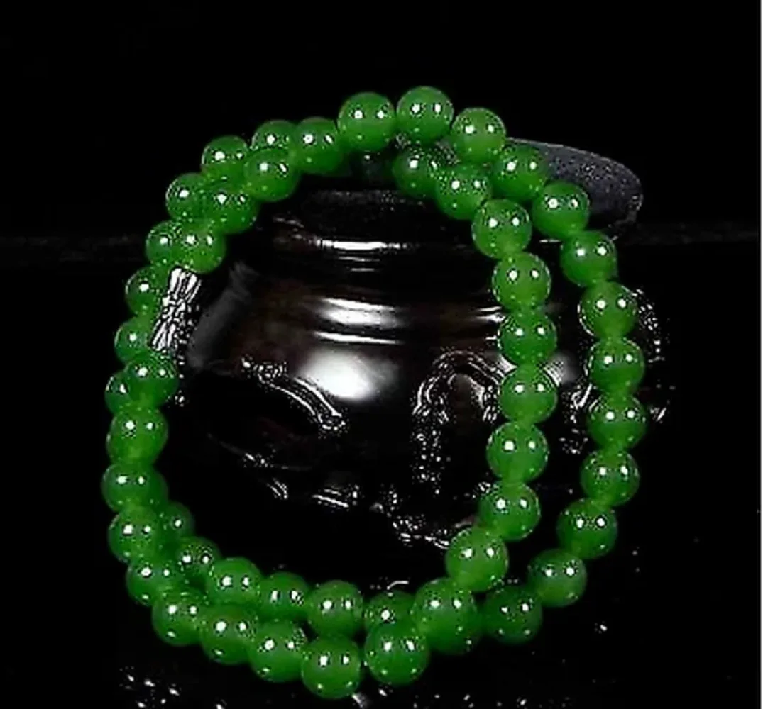 Men'S Accessories - Alami Asli Hijau Manik-manik Kalung Bahasa
