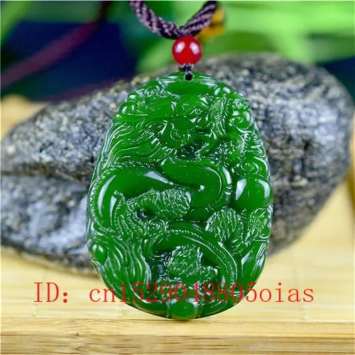 Men'S Accessories - Alam Hijau Cina Naga Giok Liontin