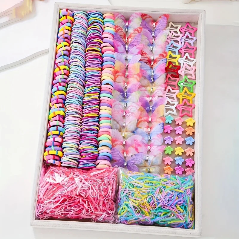 Tie Clip Set - 941Pcs Set Aksesoris Rambut Anak Perempuan