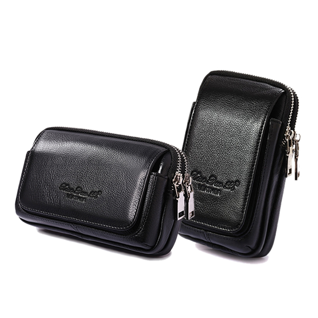 Men Accessories Pack - Tas sabuk pinggang kulit asli pria,