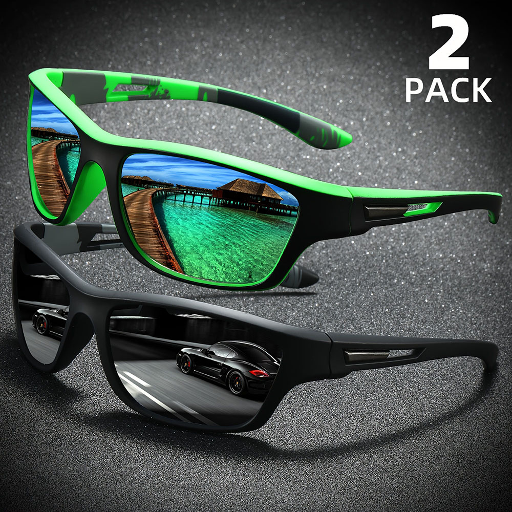 2 buah kacamata hitam terpolar - Sunglasses Polarized Men ulasan dan harga