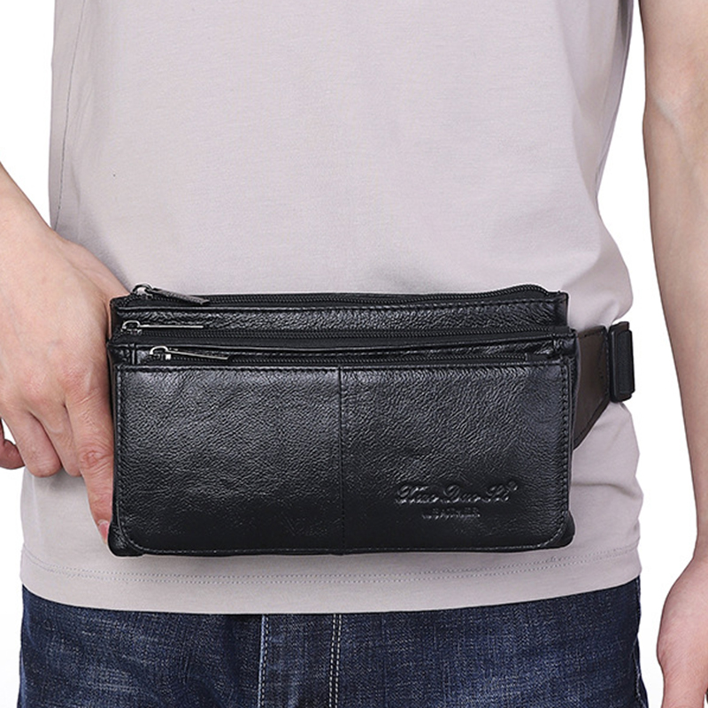 Tas Pinggang Pria Kulit Asli,  - Men Accessories Pack ulasan dan harga