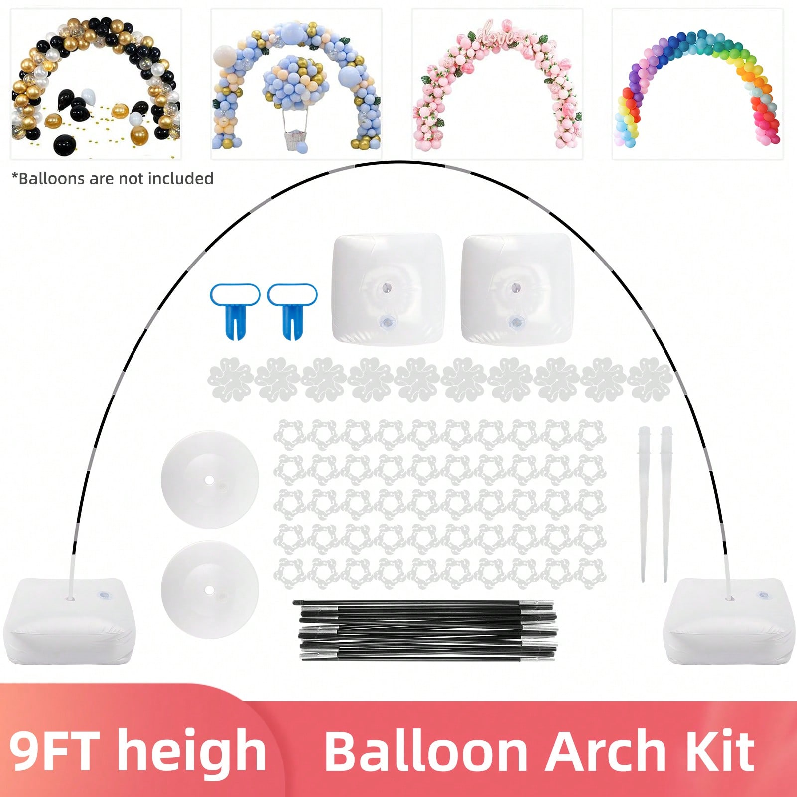 1 Set Kit Stand Lengkung Balon - Tie Clip Set ulasan dan harga