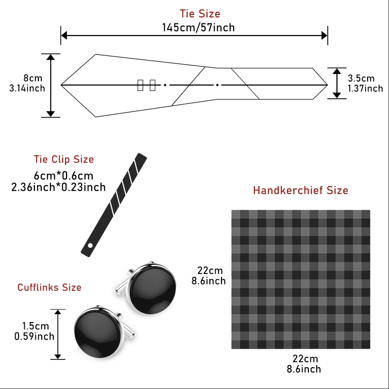 Set 4-Piece Dasi Pria Motif Pa - Tie Clip Set ulasan dan harga