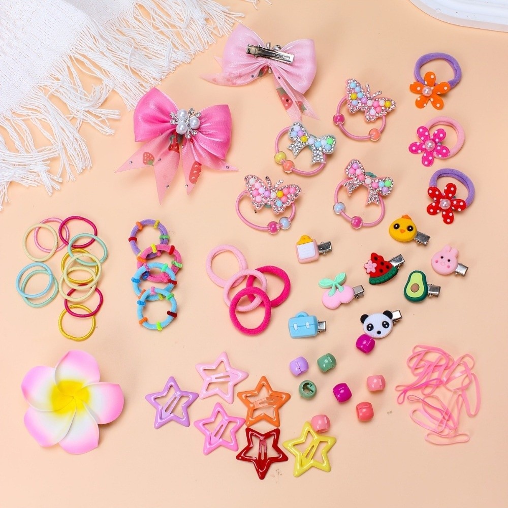 Set Aksesoris Rambut Elastis T - Tie Clip Set ulasan dan harga