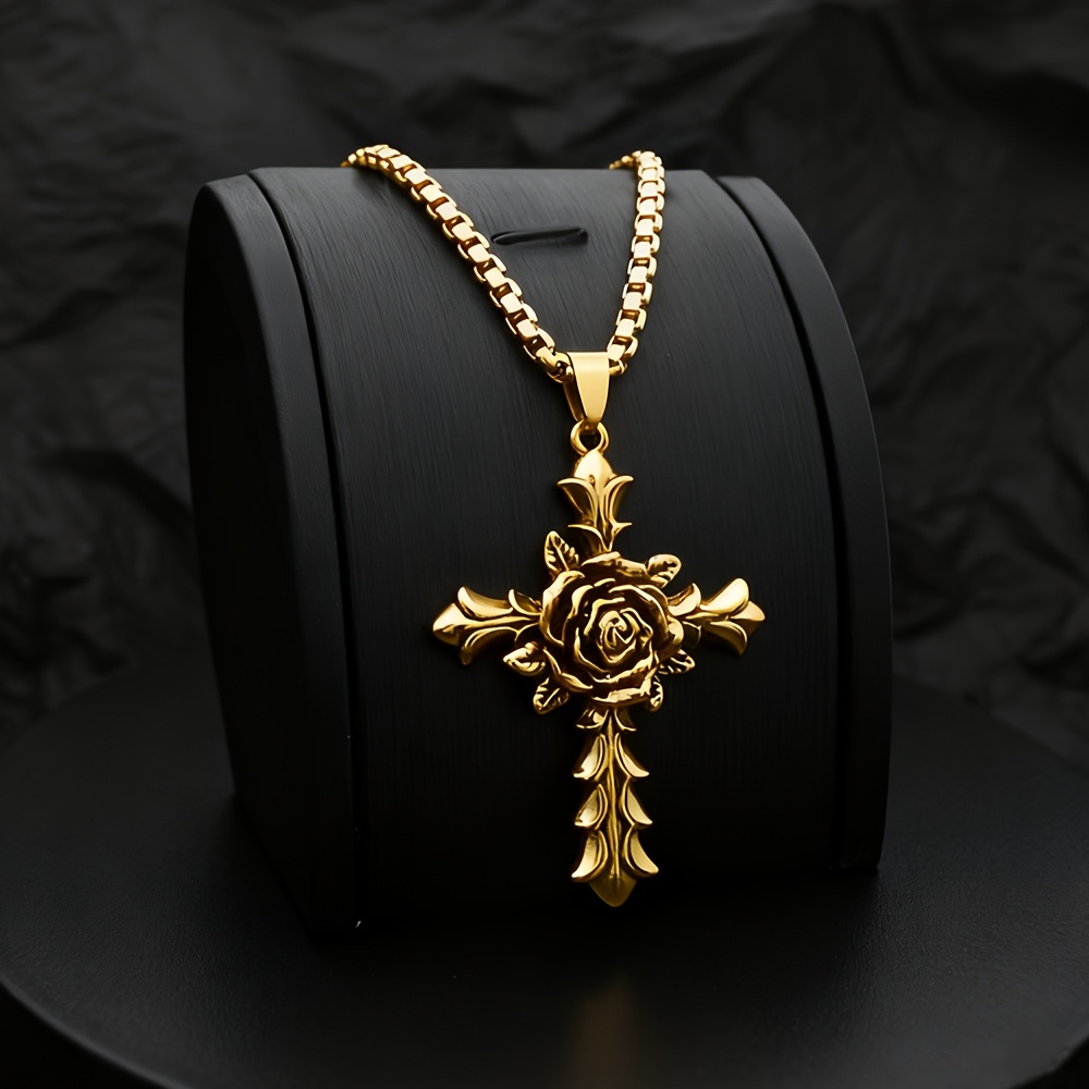 1 Buah Kalung Liontin Salib Pr - Men Accessories Ring And Bracelet ulasan dan harga