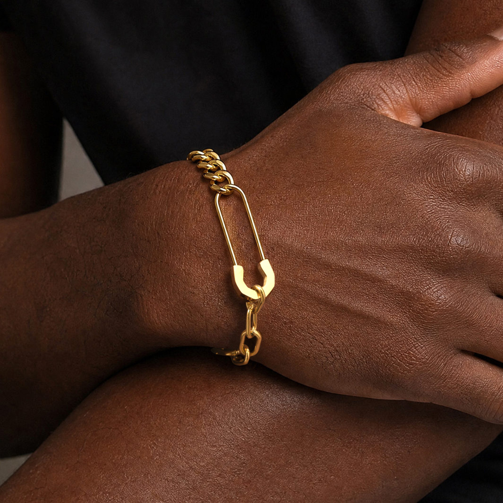 Gelang Rantai Cuban Link Vnox  - Men Accessories Ring And Bracelet ulasan dan harga