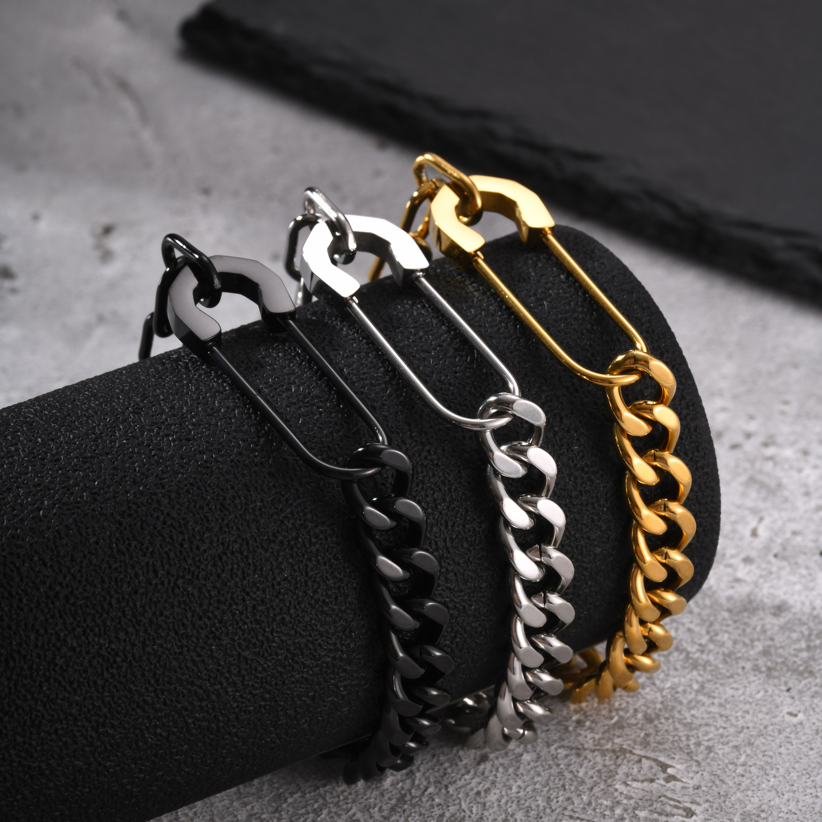 Gelang Rantai Cuban Link Vnox  - Men Accessories Ring And Bracelet ulasan dan harga