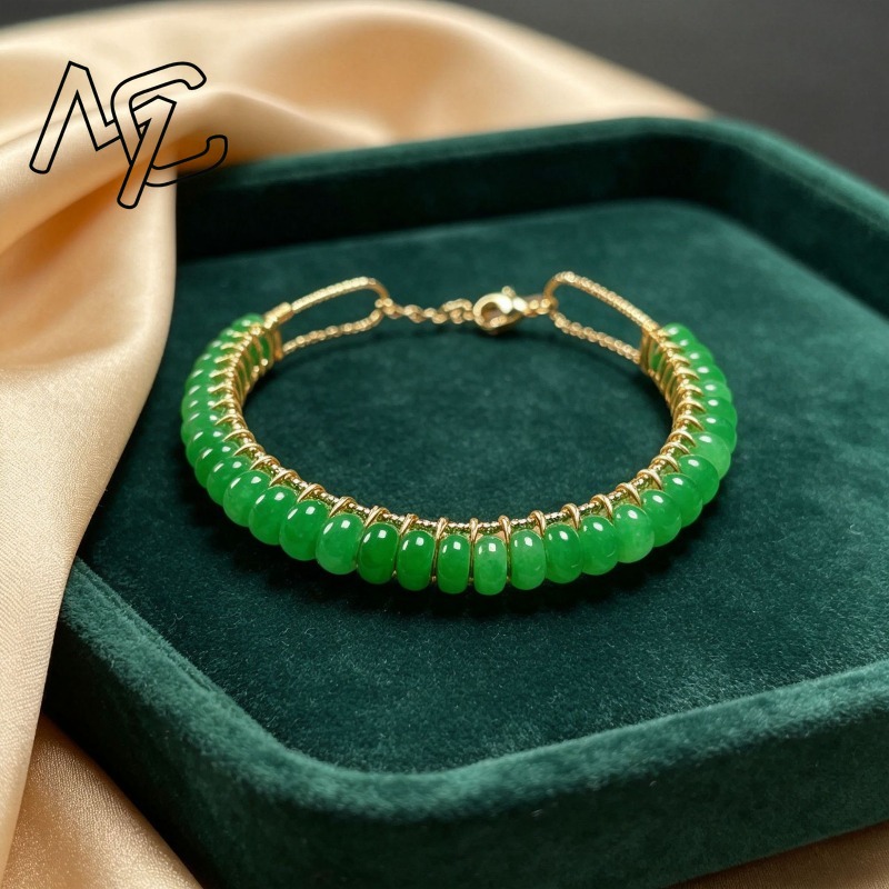 Gelang Manik-Manik Batu Giok B - Men'S Accessories ulasan dan harga