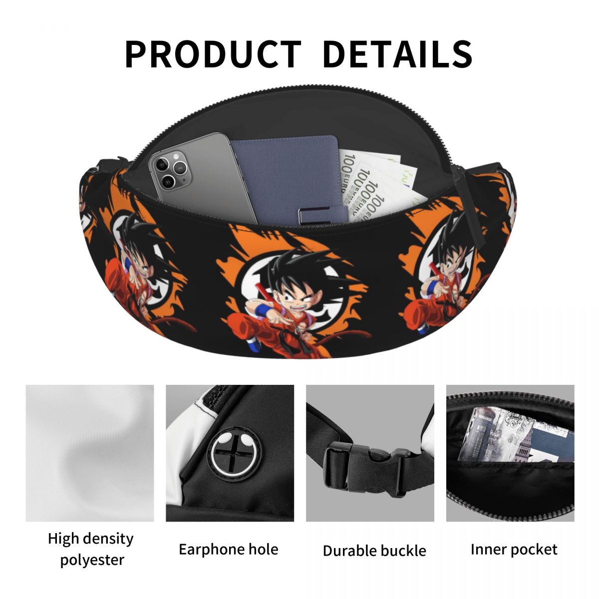 Tas Pinggang Anime DBZ Custom  - Men Accessories Gadgets ulasan dan harga