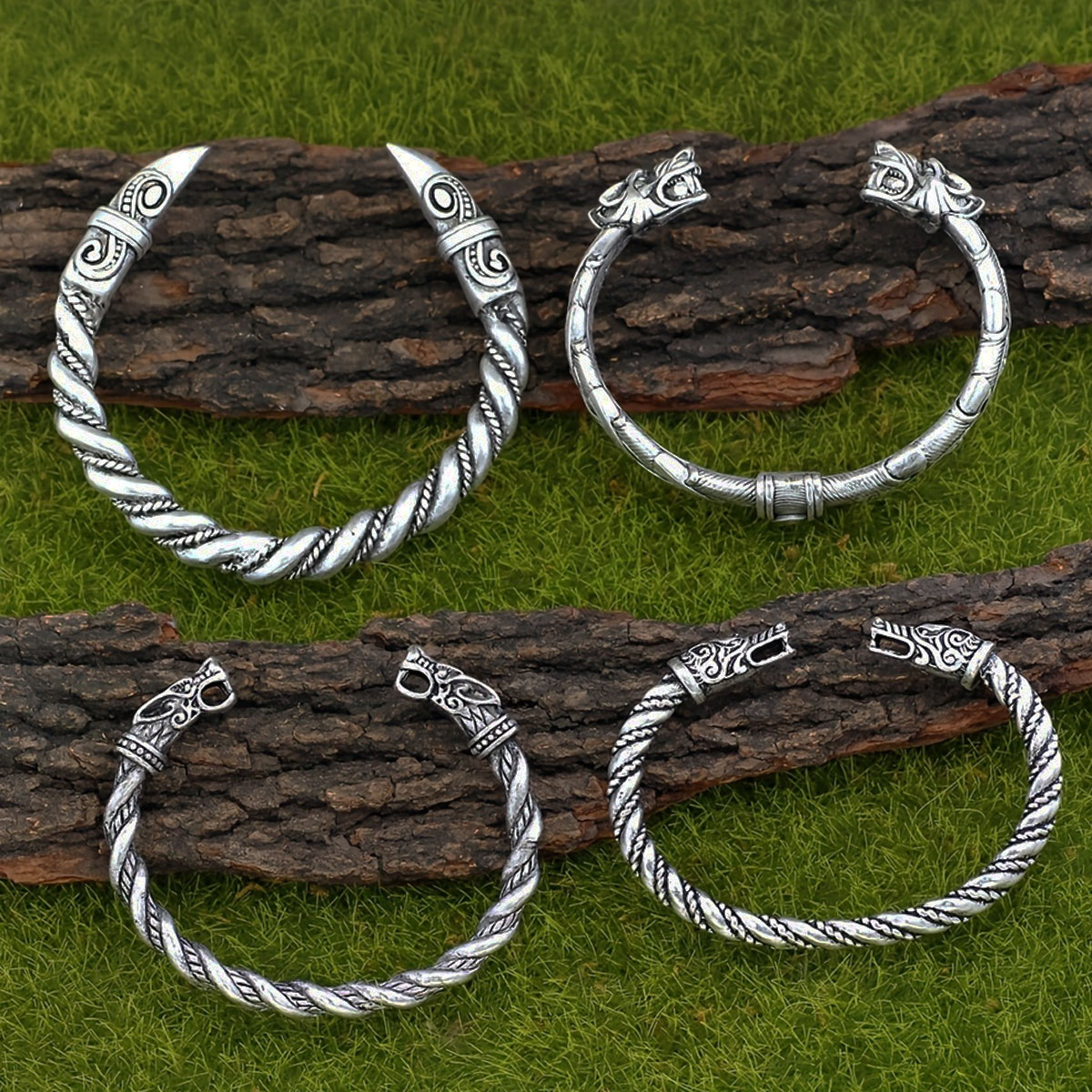Set Gelang 4 Buah Gaya Viking  - Men Accessories Ring And Bracelet ulasan dan harga
