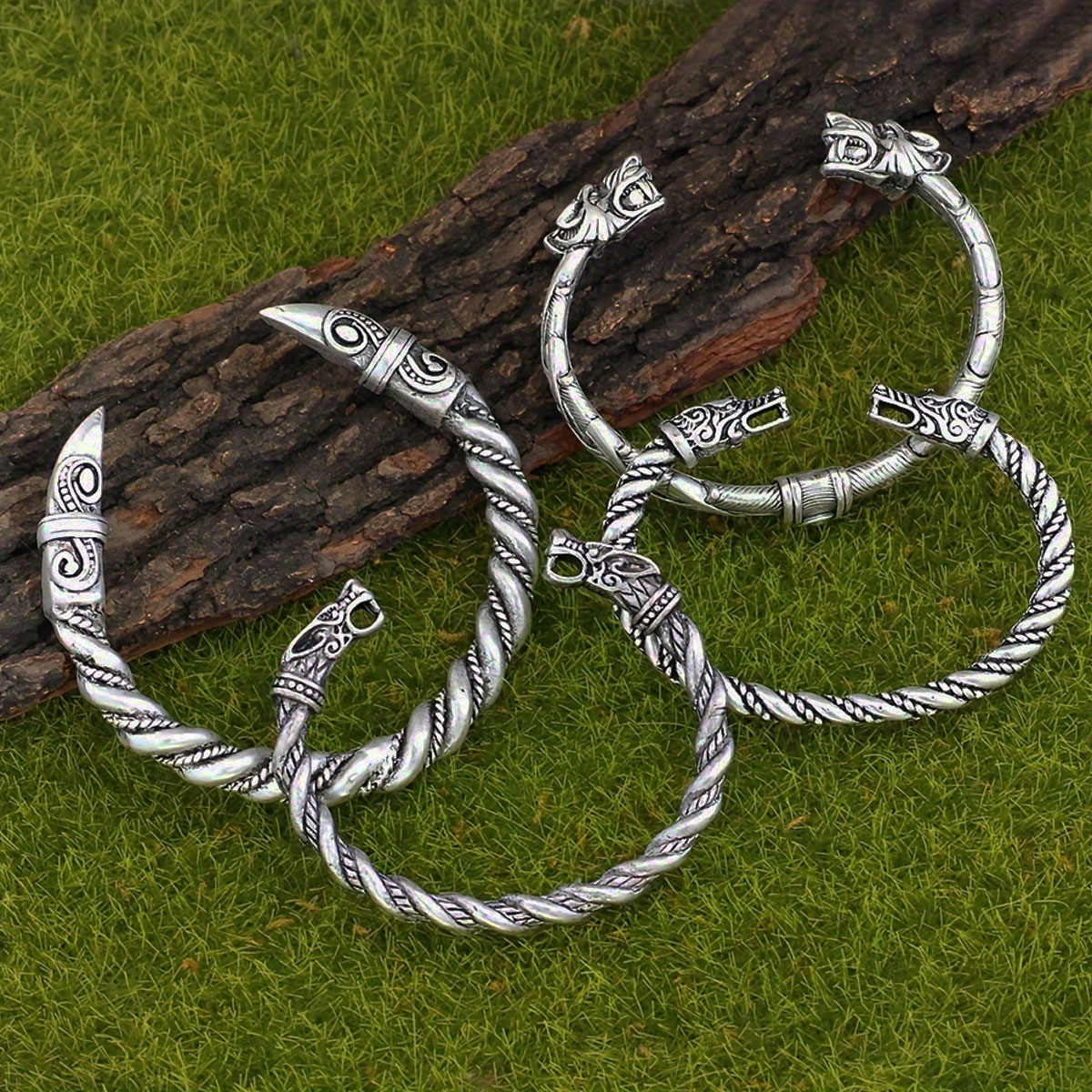 Set Gelang 4 Buah Gaya Viking  - Men Accessories Ring And Bracelet ulasan dan harga