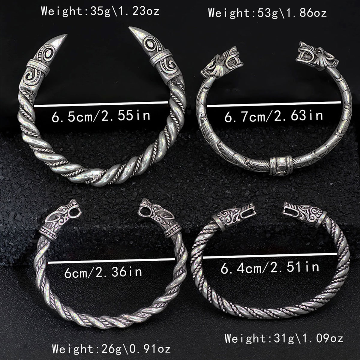 Set Gelang 4 Buah Gaya Viking  - Men Accessories Ring And Bracelet ulasan dan harga