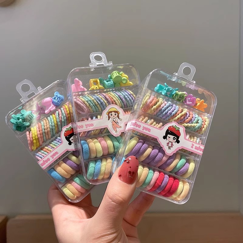 1 Set bando karet rambut anak  - Tie Clip Set ulasan dan harga
